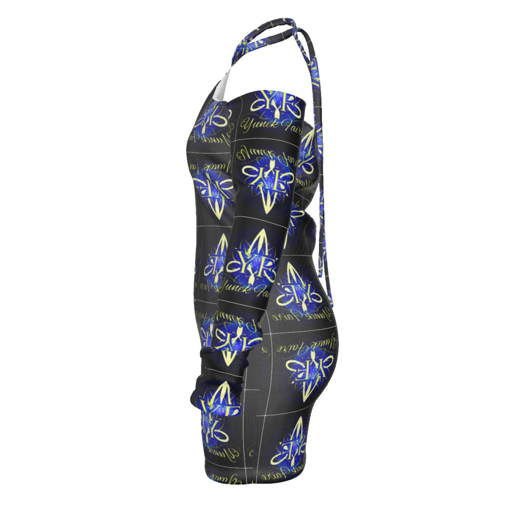Women's Halter Lace-up Dress