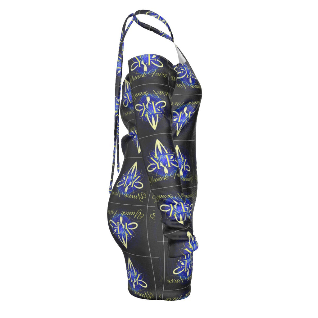 Women's Halter Lace-up Dress