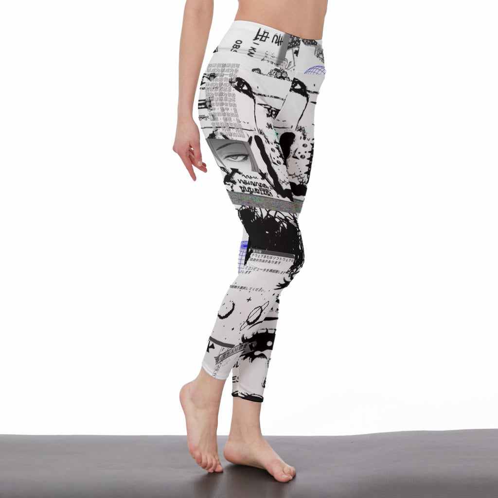 Women's High Waist Leggings | Side Stitch Closure